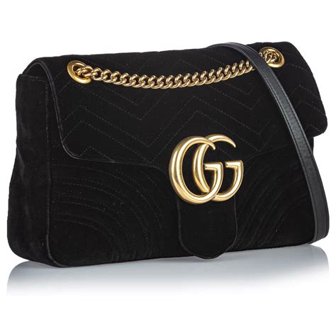 sac gucci marmont velours noir|Sacs Gucci Marmont .